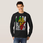 I Am Black History  Women Men African American Gra T-shirt (Voorkant volledig)