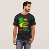 I Am Black Woman Educated Melanin Black History Mo T-shirt (Voorkant volledig)