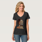 I Am Black Woman Melanin Africa Pride History BHM  T-shirt (Voorkant volledig)