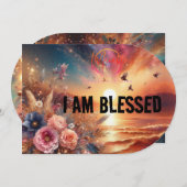  I am blessed  backpack  Kaart (Voorkant / Achterkant)