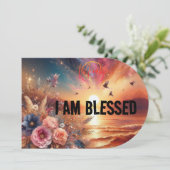  I am blessed  backpack  Kaart (Staand voorkant)