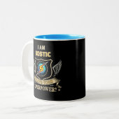 I Am BOSTIC What's Your Superpower Tweekleurige Koffiemok (Voorkant links)