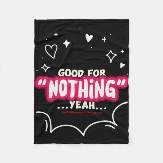 I Am Both Happening and Non-Happening Fleece Deken (Voorkant)