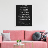 I AM Canvas Afdruk (Insitu (Woonkamer))