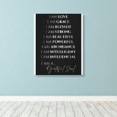 I AM Canvas Afdruk (Insitu (Houten vloer))