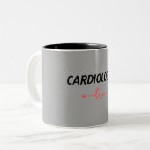 I am cardiologist. Gray colour Tweekleurige Koffiemok (Voorkant links)