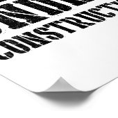 I Am Currently Under Construction -------.  Poster (Hoek)