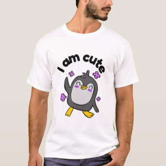 I am cute penguin design t-shirt
