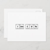 I am Cute Periodic Table Briefkaart (Voorkant / Achterkant)