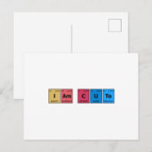 I am Cute Periodic Table Briefkaart (Voorkant / Achterkant)