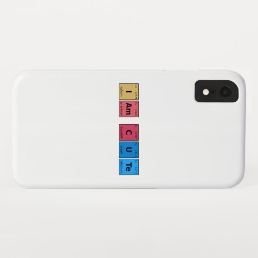 I am Cute Periodic Table Case-Mate iPhone Case (Achterkant (horizontaal))