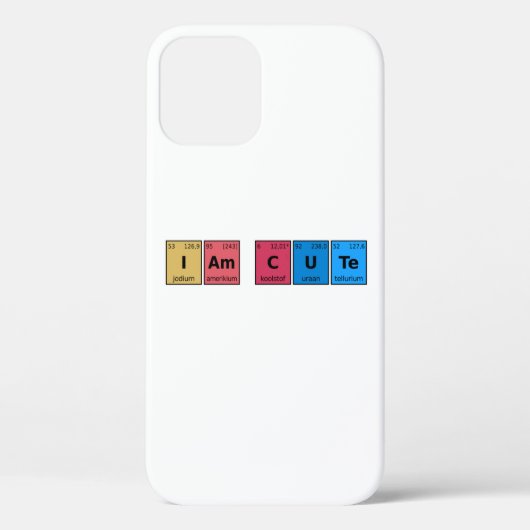 I am Cute Periodic Table Case-Mate iPhone Case (Achterkant)