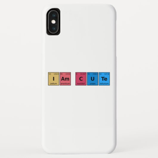 I am Cute Periodic Table Case-Mate iPhone Case (Achterkant)