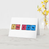I am Cute Periodic Table Kaart (Gele Bloem)