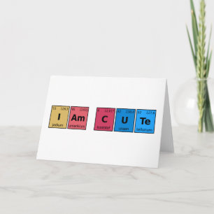 I am Cute Periodic Table Kaart