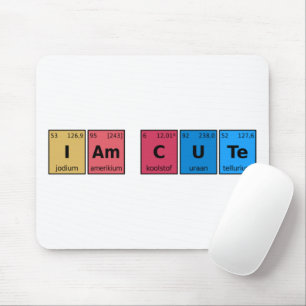 I am Cute Periodic Table Muismat