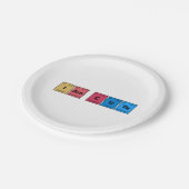 I am Cute Periodic Table Papieren Bordje (Gekanteld)