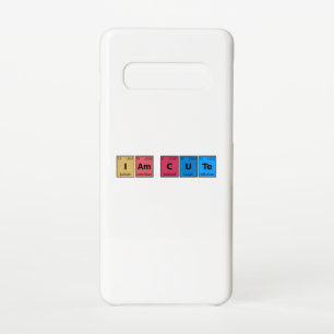 I am Cute Periodic Table Samsung Galaxy S10 Hoesje