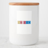I am Cute Periodic Table Voedselcontainer Etiket (Voorkant)