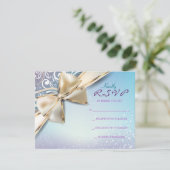 I AM DEVINE Bat Mitzvah Invitation Reply Kaart (Staand voorkant)