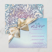 I AM DEVINE Bat Mitzvah Invitation Reply Kaart (Voorkant / Achterkant)