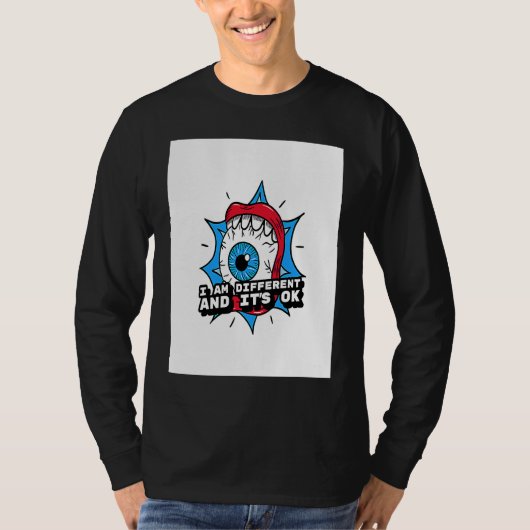 I am different and It's ok T-shirt (Voorkant)