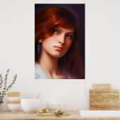 I AM - Emotive AI Fantasy Art Portret Print (Keuken)