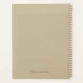 I Am Enough – Minimal Self Care Planner Cover (Achterkant)