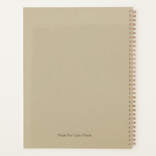 I Am Enough – Minimal Self Care Planner Cover (Achterkant)