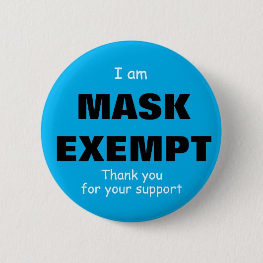 I am Exempt Button 2-1/4 inch (Voorkant)