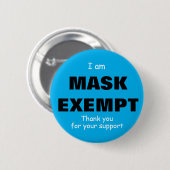 I am Exempt Button 2-1/4 inch (Voorkant /achterkant)