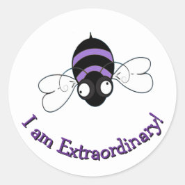 I Am Extraordinary Round Sticker