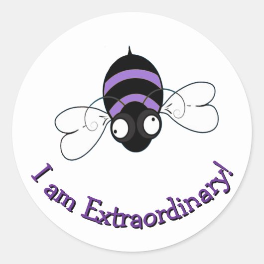 I Am Extraordinary Round Sticker (Voorkant)