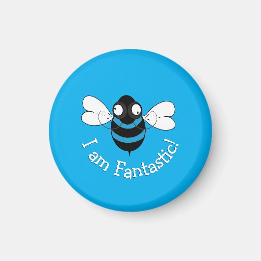 I Am Fantastic! Magnet - Blue Background (Voorkant)