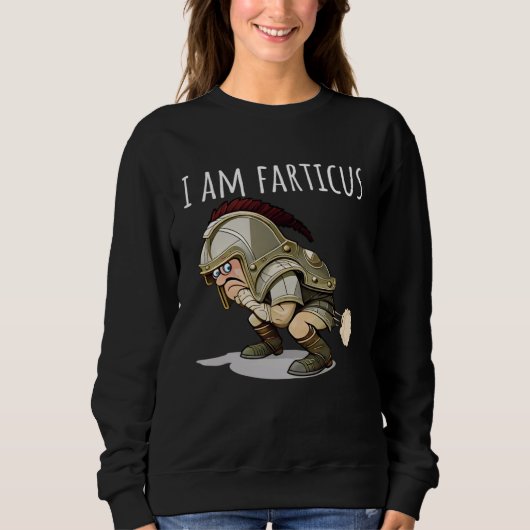 I Am Fartacus Farticus Fart And Farting Trui (Voorkant)
