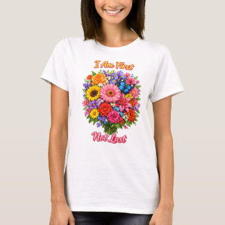 I Am First Not Last Bright Floral  Inspiration  T-shirt