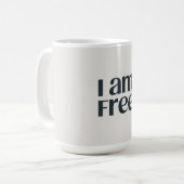I am free koffiemok (Voorkant links)