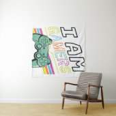 I Am Gamers – Retro Neon Gaming Design Wandkleed (In Situ (horizontaal))