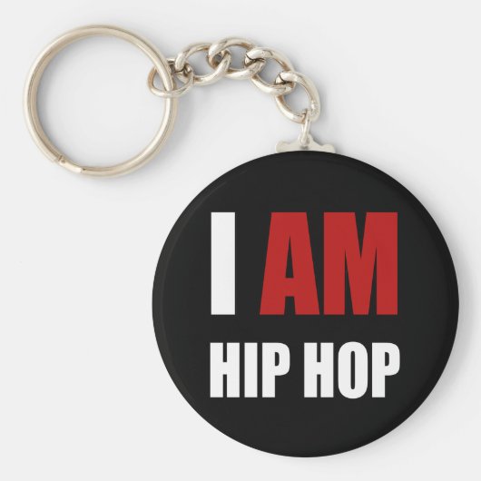 "I AM HIP HOP" RED LETTER SLEUTELHANGER (Voorkant)