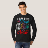 I Am His Voice He Is My Heart Autism Awareness T-shirt (Voorkant volledig)