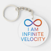 I AM Infinite Velocity – Quantum Energy Design Sleutelhanger (Voorkant)