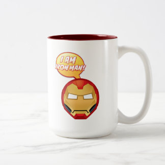 "I Am Iron Man" Emoji Tweekleurige Koffiemok