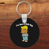 I Am Just A Chill Guy beroemd gemaakt door Funny C Sleutelhanger (Voorkant)