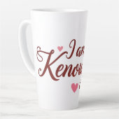 I Am Kenough - Zelfliefde Valentijnse cadeau Latte Mok (Linkerhoek)
