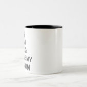 I am king this is my domain tweekleurige koffiemok (Center)