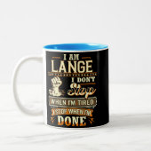 I Am Lange. I Don't Stop When I'm Tired Tweekleurige Koffiemok (Links)