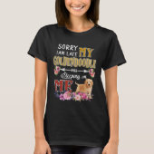 I am Late My Goldendoodle Sleeping Dog T-shirt (Voorkant)