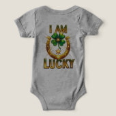 I Am Lucky - Bold Symbolisch T-Shirt Design (Design achterkant)