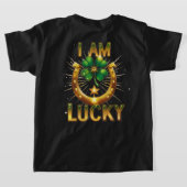 I Am Lucky - Bold Symbolisch T-Shirt Design (Laag Achter)