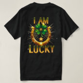 I Am Lucky - Bold Symbolisch T-Shirt Design (Design achterkant)